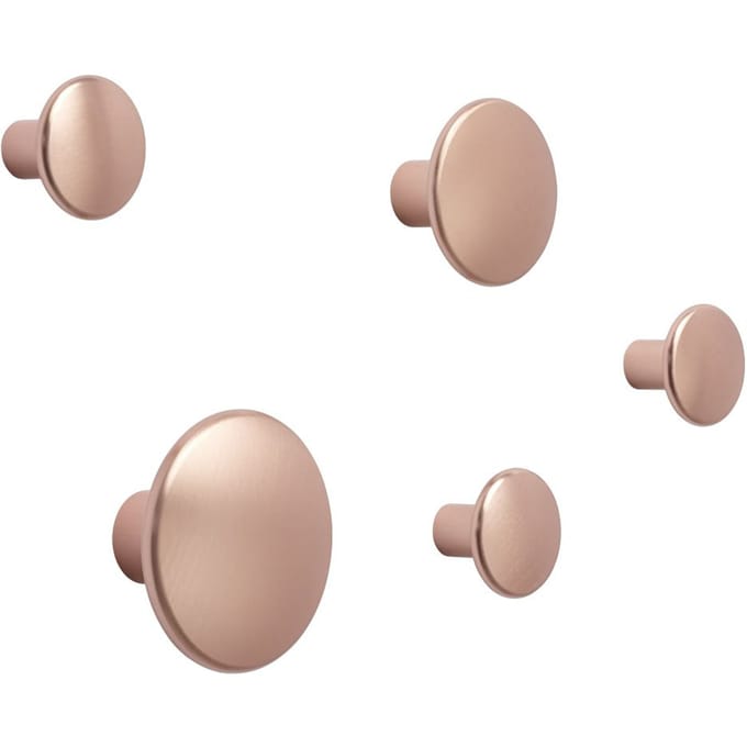Muuto The Dots Metal - roze - Set