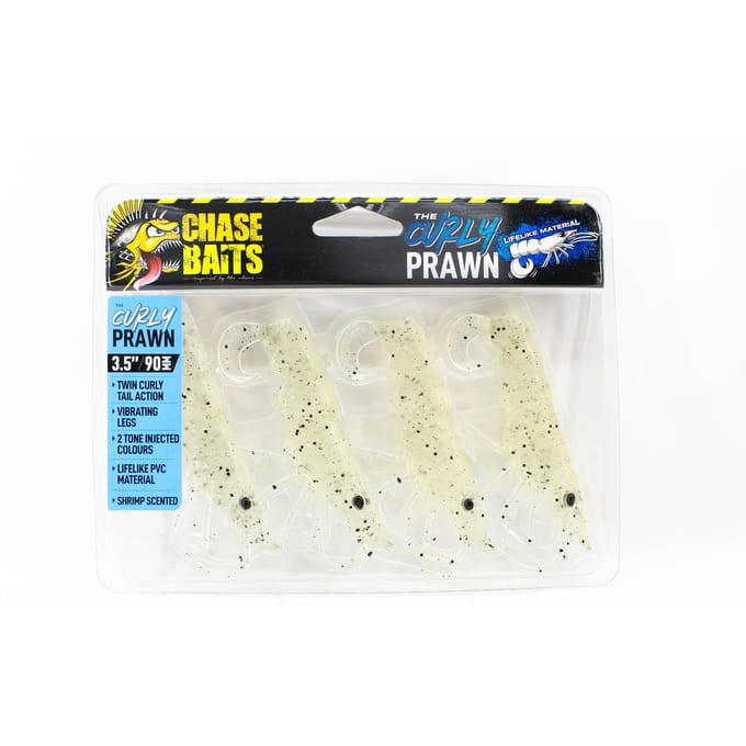 Chasebaits Curly Prawn 90 mm Zinkend Aas 4/Pak Jelly Prawn (4488)