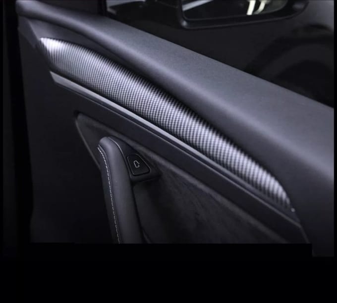 Tesla Model Y 3 Facelift Deurlijsten Mat Carbon Trim Cover Interieur Accessoires Nederland België
