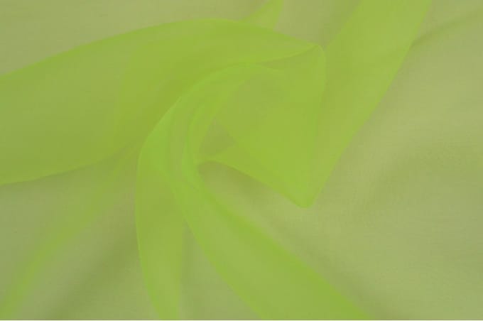 Organza stof - Limoengroen - 1 meter - Per meter - 150cm breed