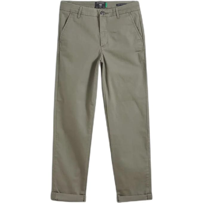 Dockers Weekend Regular Slim Ankle Fit Chino Broek Groen 32 / Extra Long Vrouw