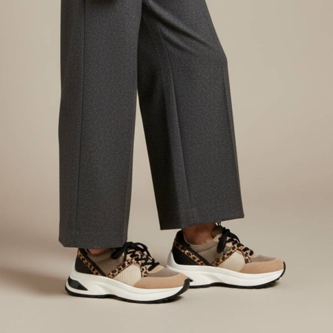 Cellini Cellini Leopard Sneakers beige Textiel