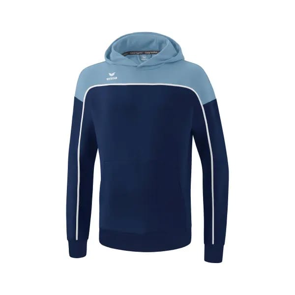 Erima Change Sweatshirt Met Capuchon Kinderen - Wit / Faded Denim / New Navy | Maat: 164