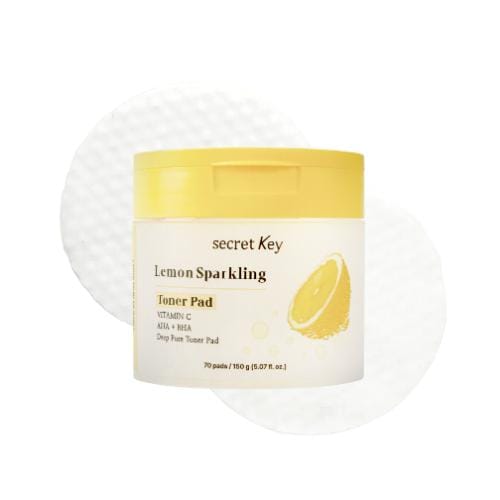 Secret Key Pad Tonifiant Pétillant au Citron (70 tampons) yellow