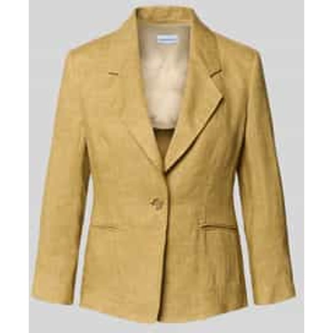 slim fit linnen blazer met paspelzakken model 'CARDATO'