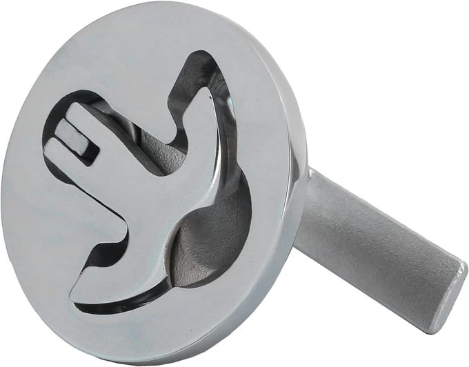 Hatch Lock - Countersunk Turning Lever - Marine 316 Stainless Steel - Mounting Accessory