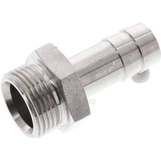 G 3/4'' Buitendraad x 16mm RVS Slangpilaar 40 Bar