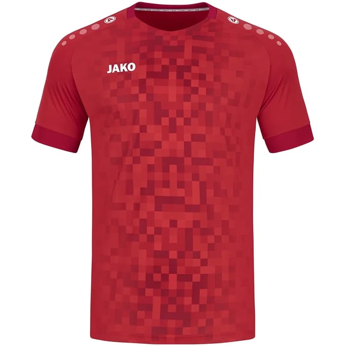 Jako Pixel Shirt Korte Mouw Kinderen - Sportrood | Maat: 140