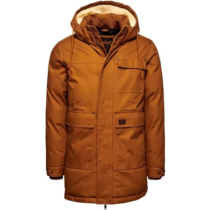 Superdry - Workwear parka met capuchon - Heren - Gewatteerde jassen