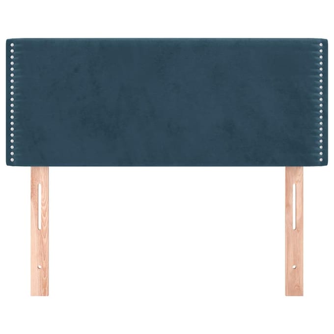 vidaXL Hoofdbord 100x5x78/88 cm fluweel donkerblauw