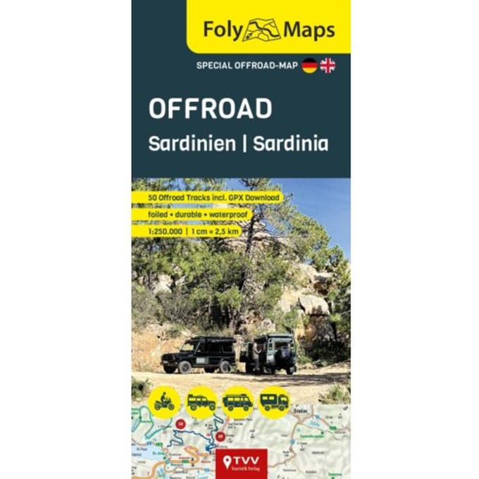 Folymaps Offroad Sardinia 1:250,000 - Foly Maps - Martin Schempp
