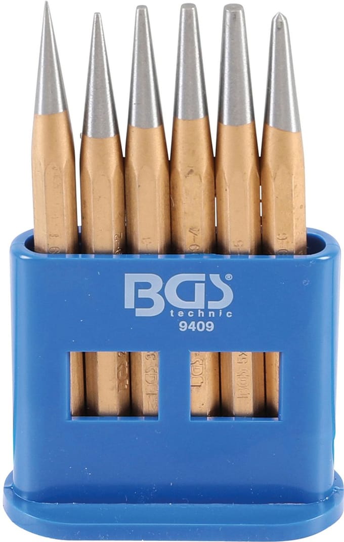 BGS Drijver-/centerpuntset 120 mm 1 - 5 mm 6 delig