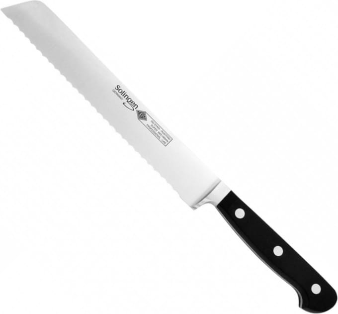 Eikaso Solingen Broodmes 20 cm – Gegolfde Snede – Ergonomisch en Duurzaam