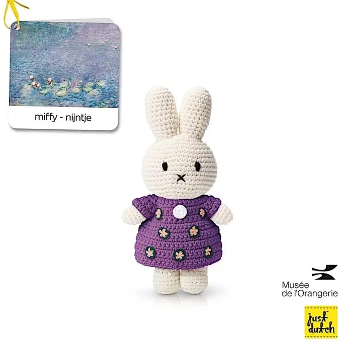 Pluche Just Dutch Miffy x Monet Nympheas Miffy
