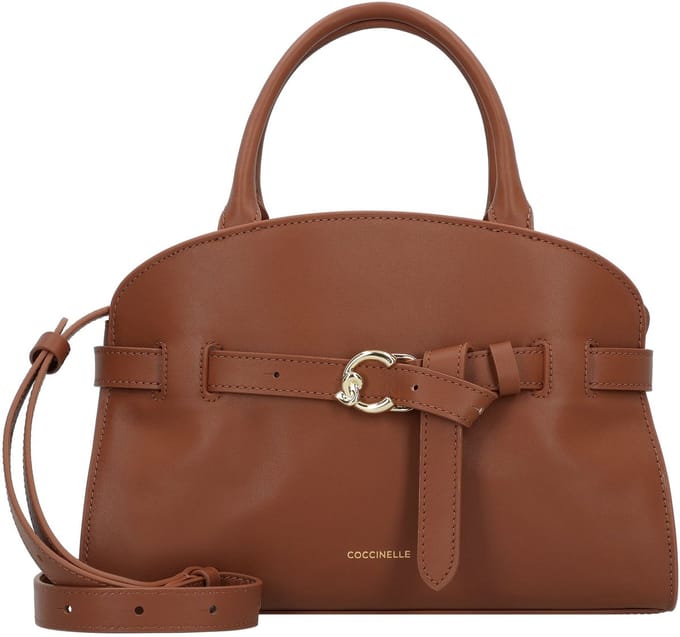 COCCINELLE Leren handtas schoudertas Sabine Handbag Cognac bruine