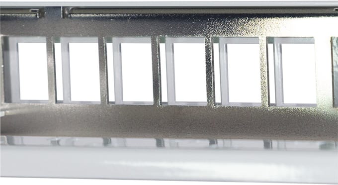 LogiLink 19 inch patchpaneel, 24 poorts, afgeschermd, keystone