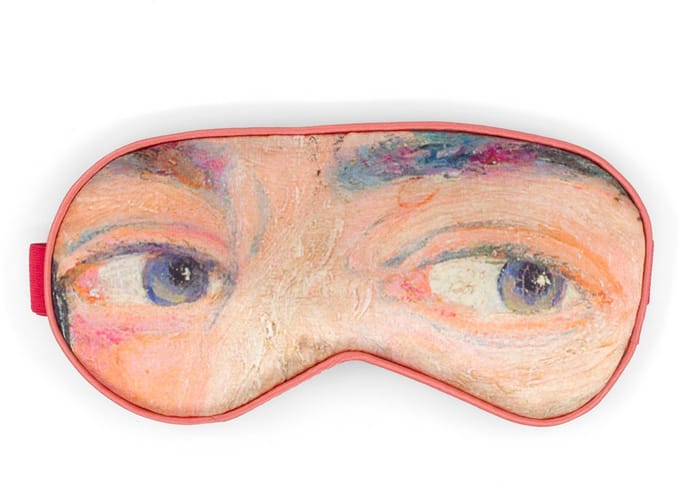 Lanzfeld Ensor - Slaapmasker - Self-Portrait with Masks - Verstelbare Band - Kunstzijde