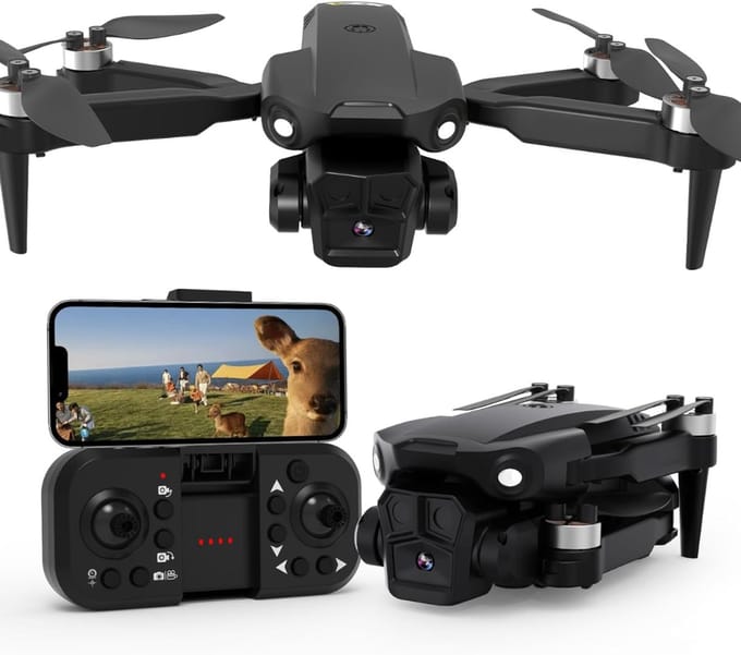DVDSS® Drone met camera - Mini drone - 1080P HD-camera - Zwart