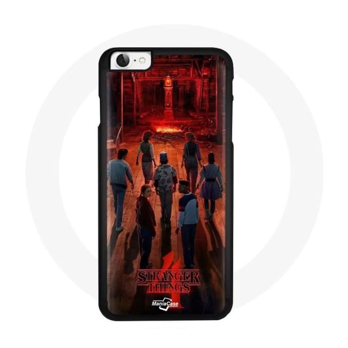 Hoesje voor Iphone 5 Stranger Things Poster Crews Fan Art Seizoen 4