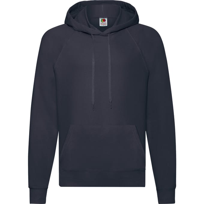 Fruit of the Loom Lichtgewicht capuchontrui voor volwassenen (Deep Navy)