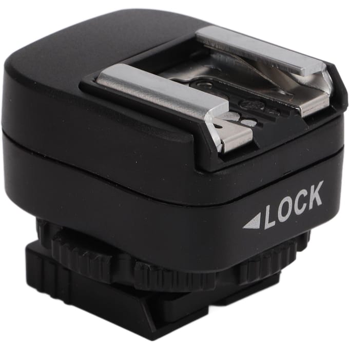 TF‑334 Flitsschoenadapter met Extra PC-synchronisatieaansluiting voor A73 Cameraflitser Speedlite gray