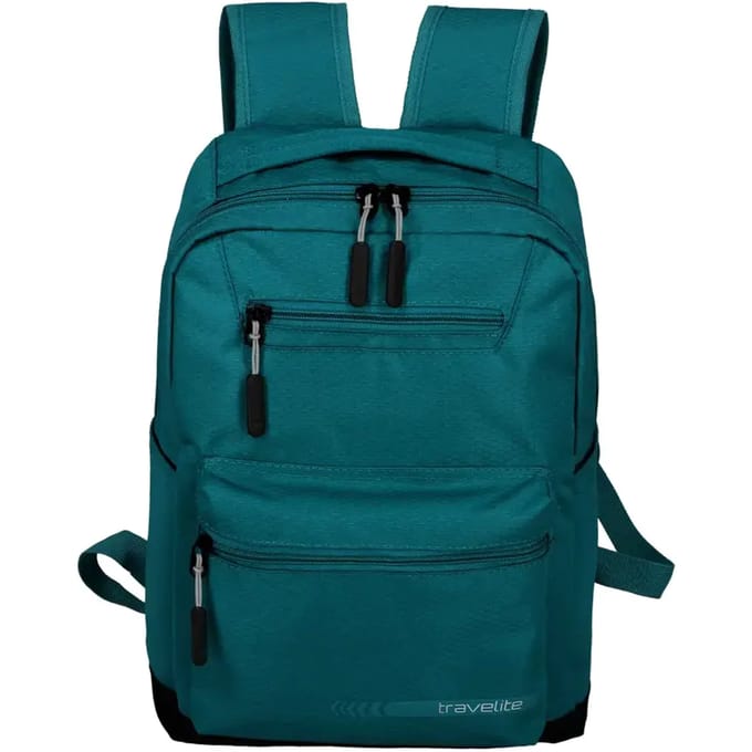 Travelite Kick Off Backpack M 17 liter - Petrol – Compacte rugzak voor dagelijks gebruik – Van polyester – Reistassen, rugtassen en rugzakken