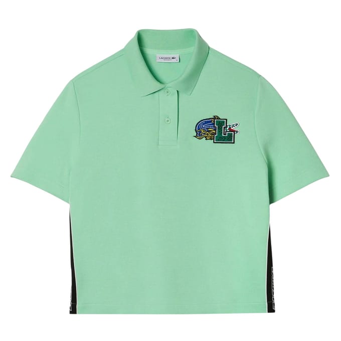 Lacoste Dames/Dames Gestreept Poloshirt (Groen)