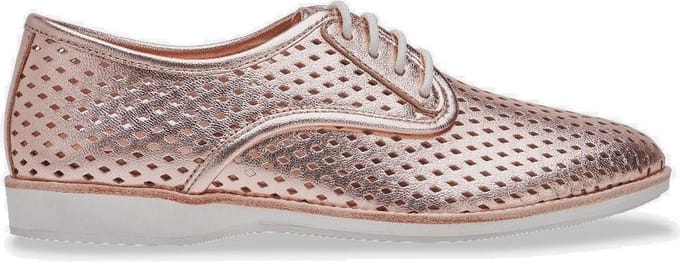 Rollie | Dames | Veterschoen | Derby Punch Rose Gold | Maat 39