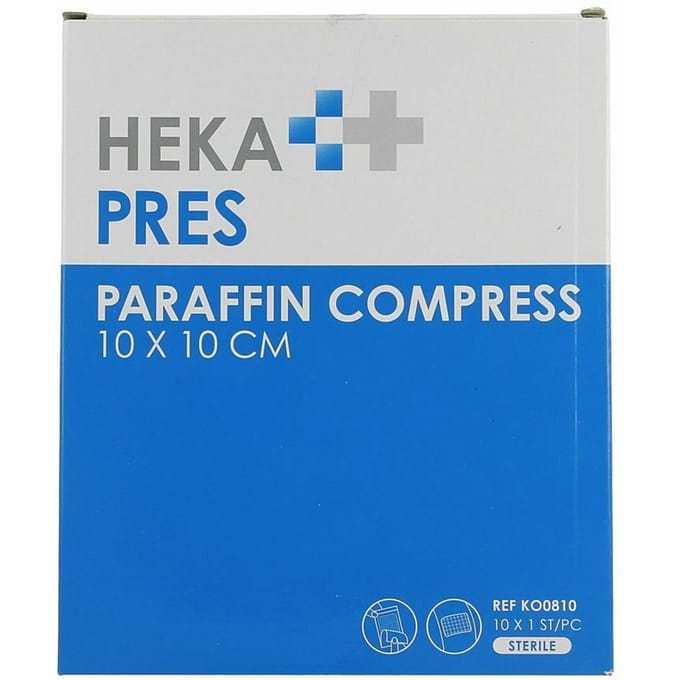 Hekapres Zalfkompres 10 x 10 10 Stuks
