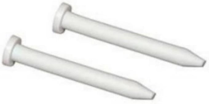 Wasmachine Scharnier - Deur As - Apparaat Reparatie - Origineel Onderdeel - Set van 2 - Zilver