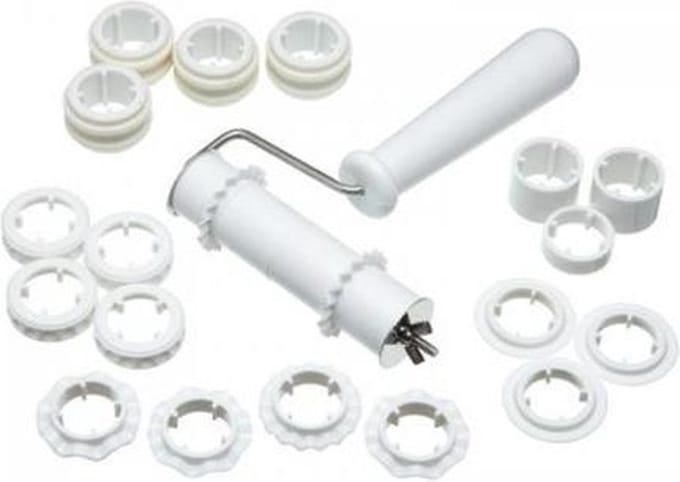 KitchenCraft Fondant uitsteker / patroon roller - embosser set - Sweetly Does It | Kitchen Craft