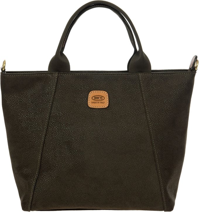 BRIC'S Handtas Schoudertas Life Shopping Olive Olijfgroen