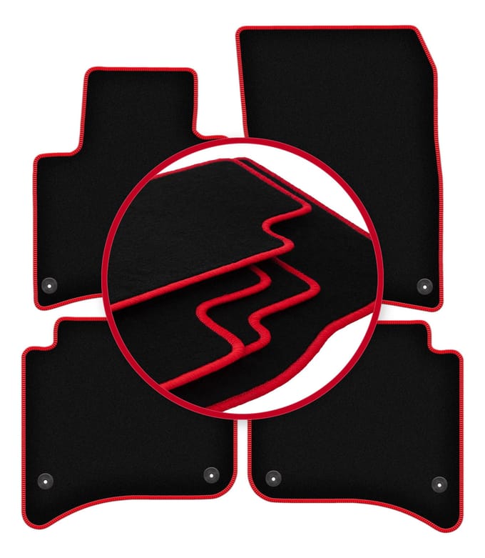 CARLUX-RED automatten voor: Porsche Cayenne II SUV (2010-)
