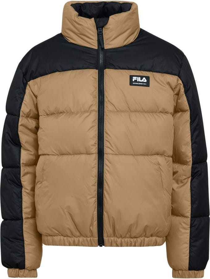 Fila Teens unisex winterjas Thalwenden Blocked Puff Jacket Iced Coffee