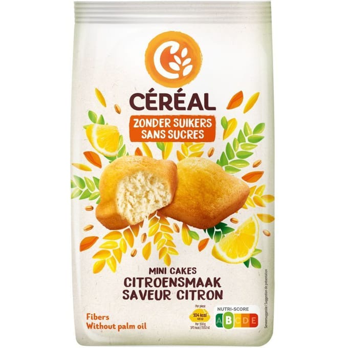 Céréal Mini Cakes met Citroensmaak 7x28 Snack