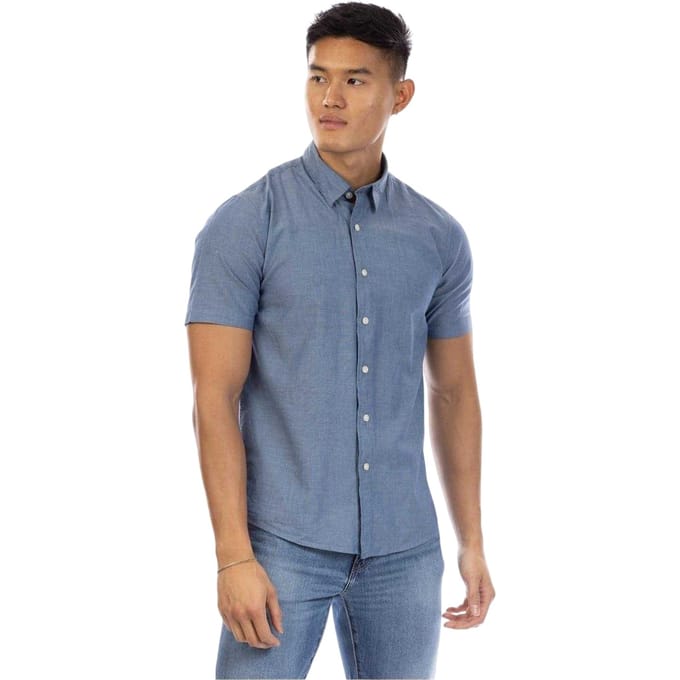 Peter Werth Heren Chambray Overhemd (Indigo)