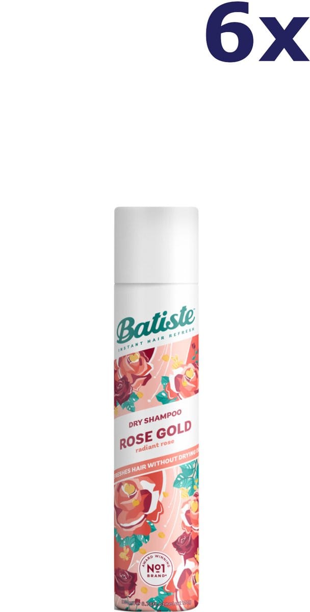 Batiste Droogshampoo Rose Gold - 6 x 200 ml