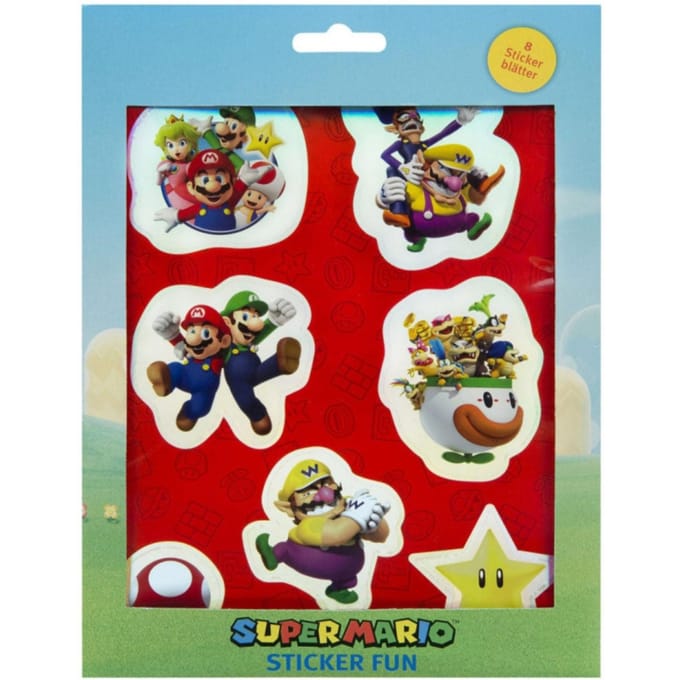 Kids Licensing Super Mario Sticker Set