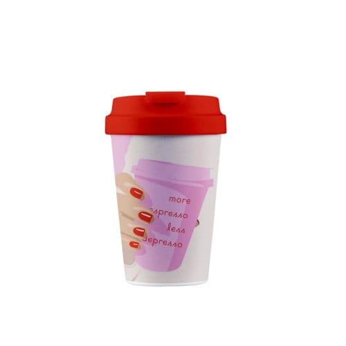 Chic.mic bioloco pla/plant beker to go - more espresso
