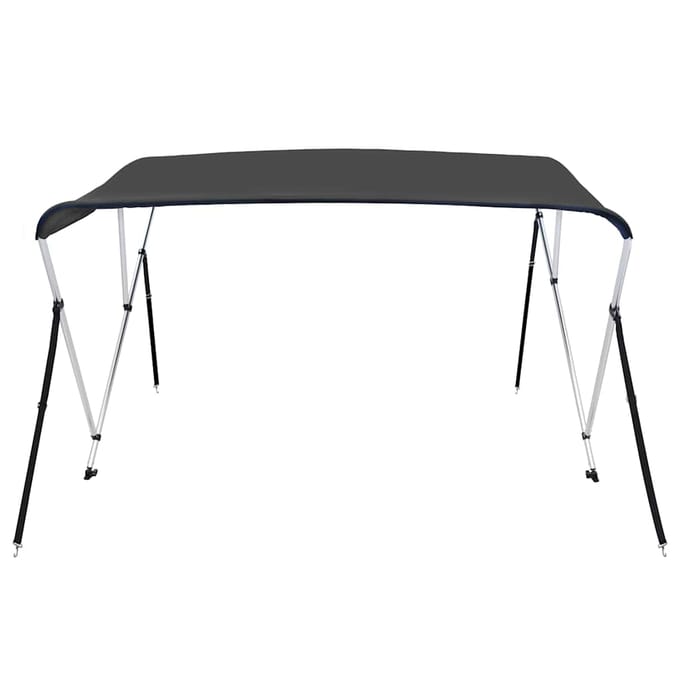 vidaXL - Biminitop - 3-boogs - 183x140x137 - cm - antracietkleurig