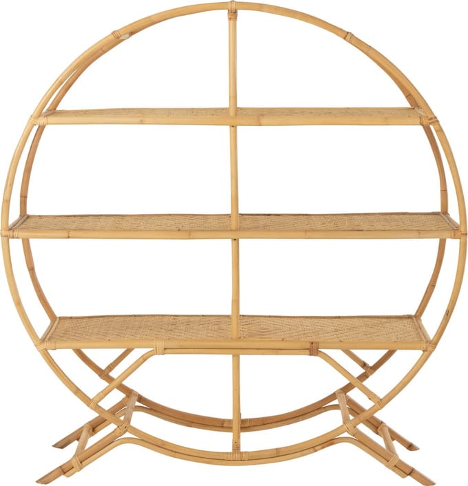 J-Line rek 3 Planken - rotan - naturel