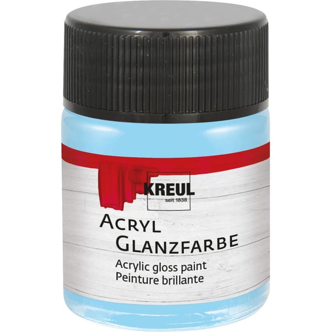 KREUL Acrylglansverf, 50 ml - Lichtblauw