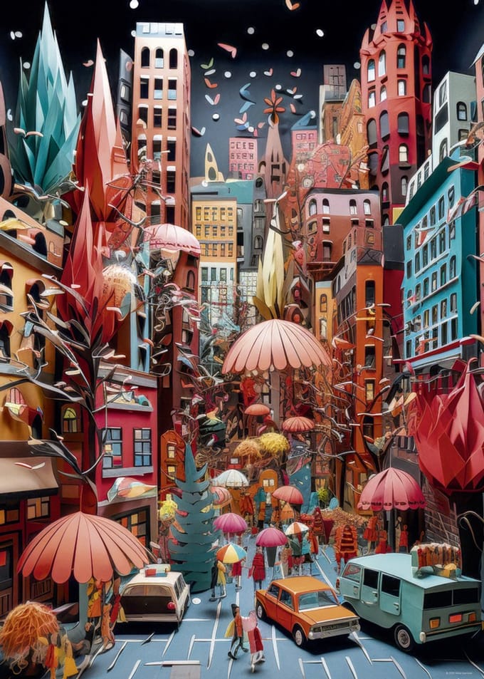Heye puzzel Street Canyon 1000 stukjes - legpuzzel kunst.