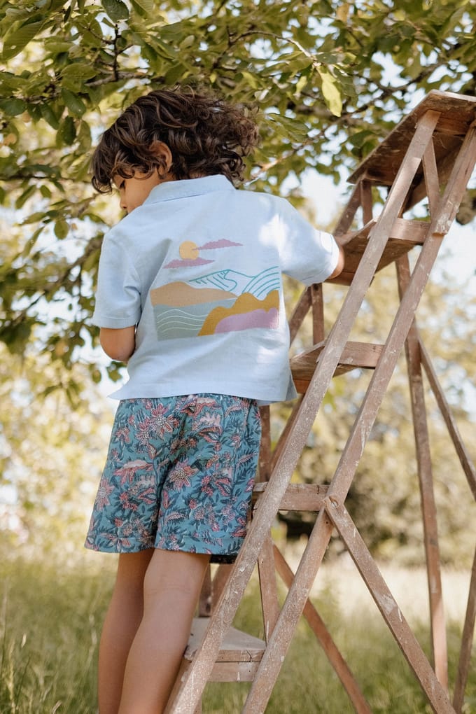 Louise Misha Shirt Lov Light Blue Maat: 6M | Overhemden Outlet | kids | Blauw