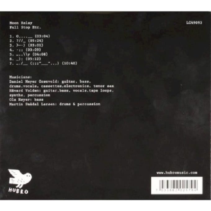 Moon Relay - Full Stop Etc (CD)