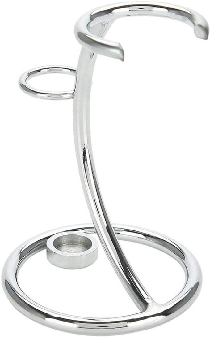 Scheerkwast Houder - Borstelhouder - Heren - RVS - Zilver - 1 stuk