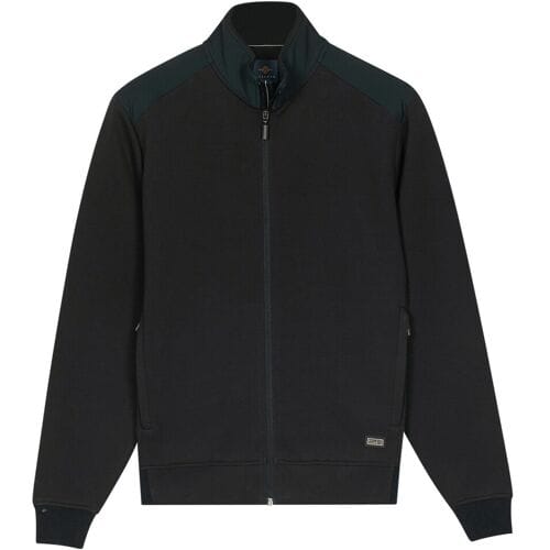 Baileys Vest Tone-on-Tone Details Sweat Zip Zipped Sidepockets Navy / male