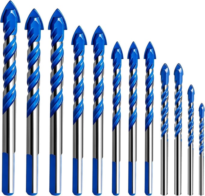 Set Boren - Metaal Boren - Tegels Boren - Veelzijdig Gebruik - 12 Stuks