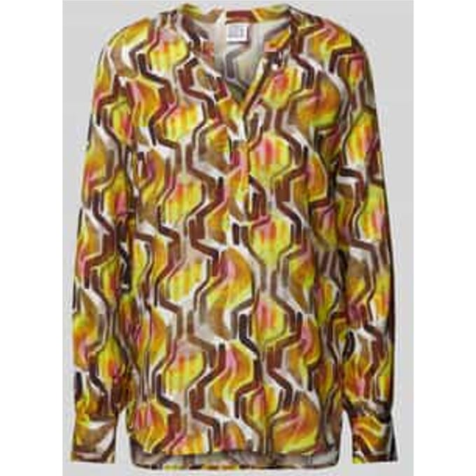 Regular fit blouse met V-hals