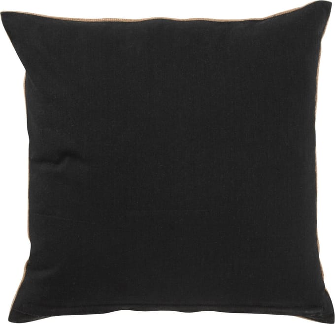 J-Line kussen Olifant - textiel - naturel/zwart - small